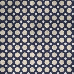 Midnight Blue and Tan Weathered Polka Dot