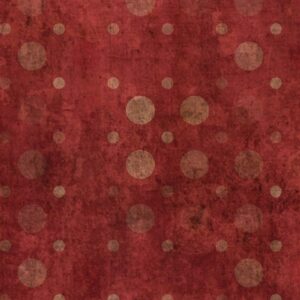 Faded Crimson Red Weathered Polka Dot