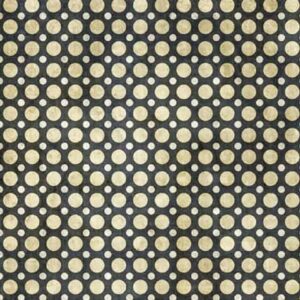 Tan and Gray Weathered Polka Dot on Charcoal