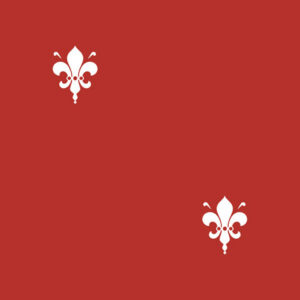 Fleur de Lys - Crimson Red (Reverse)