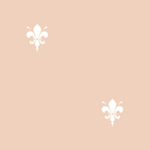 Fleur de Lys - Cream (Reverse)