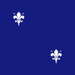 Fleur de Lys - Royal Blue (Reverse)