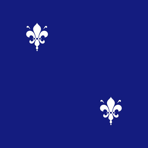 Fleur de Lys - Royal Blue (Reverse) - Chic Shelf PaperChic Shelf Paper