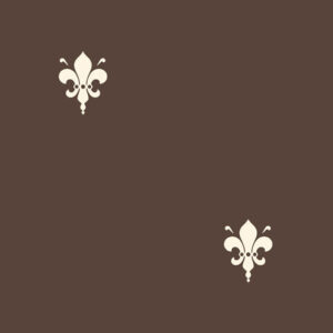 Fleur de Lys - Ivory / Chocolate