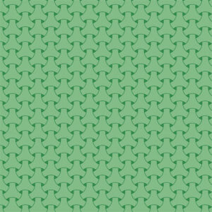 Light green interlocking shapes pattern design.