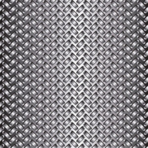 Bold Metal Herringbone