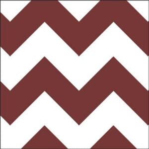 Brown and white zigzag pattern on background.