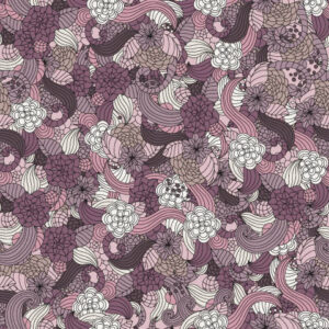 Blooms & Whirls (Grape)
