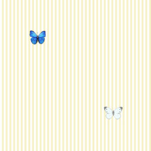 Butterflies on Yellow Stripe